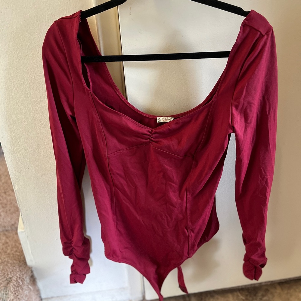 Free People Women's Bodysuit - Deep Wine color
